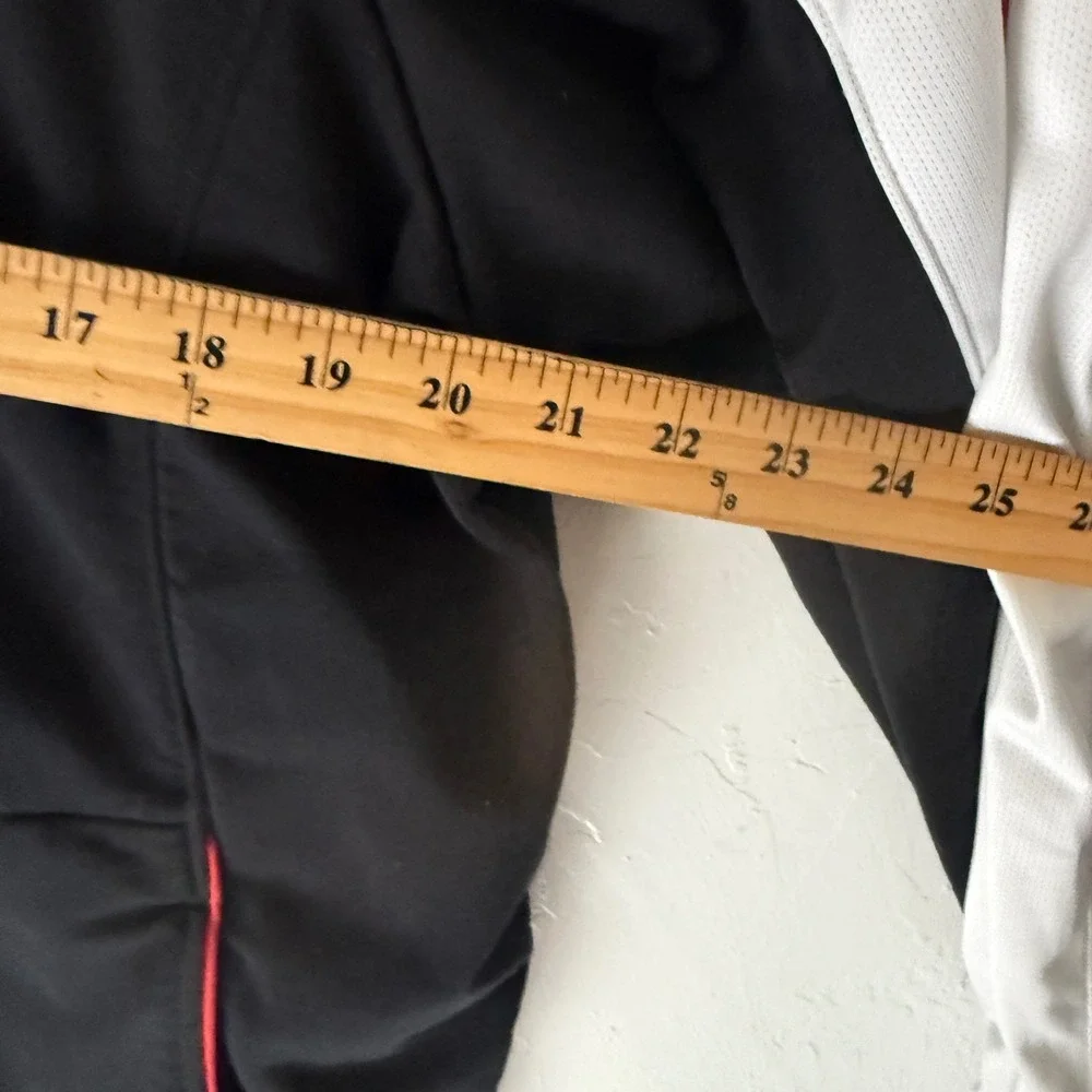 Jordan Vintage Mens Track Jacket Black‎ White Red Zip Up Athletic Full Zip  XL